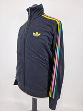 Load image into Gallery viewer, 2008 adidas Originals Firebird Vintage Track Top S Black Pink Yellow