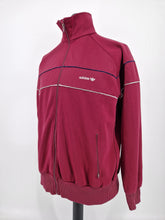 Load image into Gallery viewer, 1980s Vintage adidas Originals Europa Track Top L Burgundy White Navy