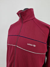 Load image into Gallery viewer, 1980s Vintage adidas Originals Europa Track Top L Burgundy White Navy