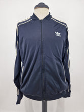 Load image into Gallery viewer, 2002 adidas Originals SST Vintage Track Top L Black White