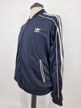 Load image into Gallery viewer, 2002 adidas Originals SST Vintage Track Top L Black White