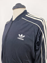 Load image into Gallery viewer, 2002 adidas Originals SST Vintage Track Top L Black White