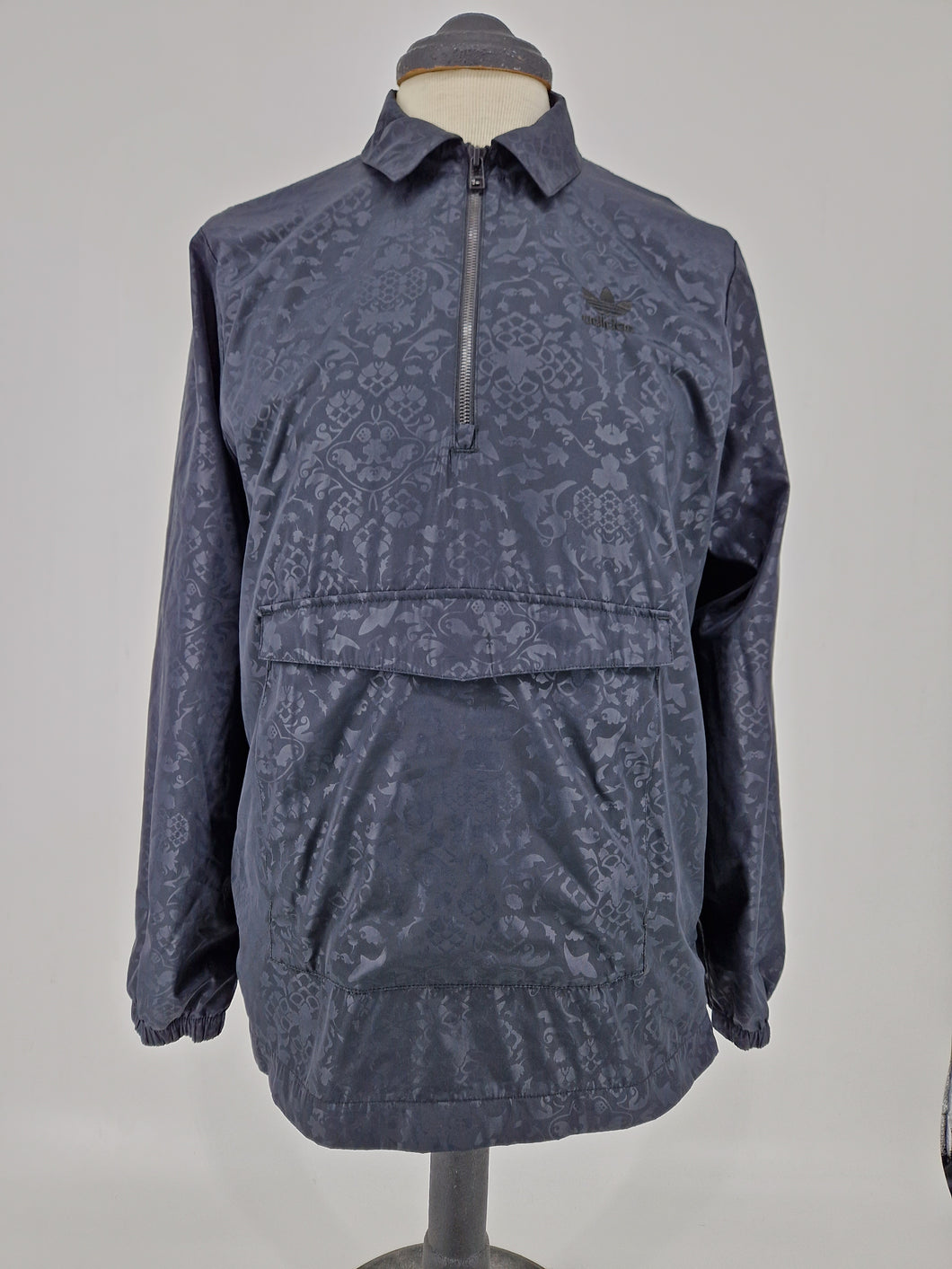 2016 adidas Originals Black Ornamental Block Coach Jacket Pullover M