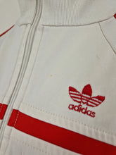 Load image into Gallery viewer, 80s adidas Originals First Vintage Track Top S White Red made in England
