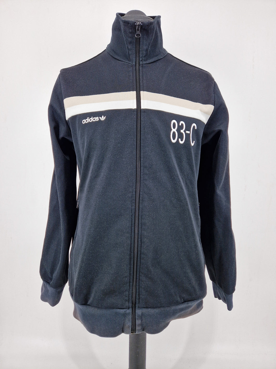 2016 adidas Originals 83-C Track Top L Black Cream White