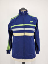 Load image into Gallery viewer, Vintage adidas Orginlas First Track Top S 90s Navy Green Taiwanese
