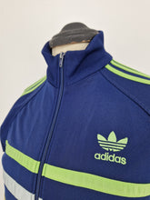 Load image into Gallery viewer, Vintage adidas Orginlas First Track Top S 90s Navy Green Taiwanese
