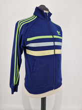 Load image into Gallery viewer, Vintage adidas Orginlas First Track Top S 90s Navy Green Taiwanese
