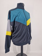 Load image into Gallery viewer, 1970s Vintage adidas Originals Full Tracksuit L/XL Grey Green Yellow
