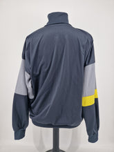 Load image into Gallery viewer, 1970s Vintage adidas Originals Full Tracksuit L/XL Grey Green Yellow
