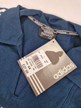 Load image into Gallery viewer, Vintage 90s adidas Pullover OH Overhead D7 L Blue White made in Turkey BNWT
