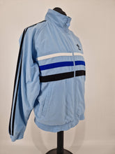 Load image into Gallery viewer, Vintage adidas First Track Top D4 S/M 90s Blue black White #2
