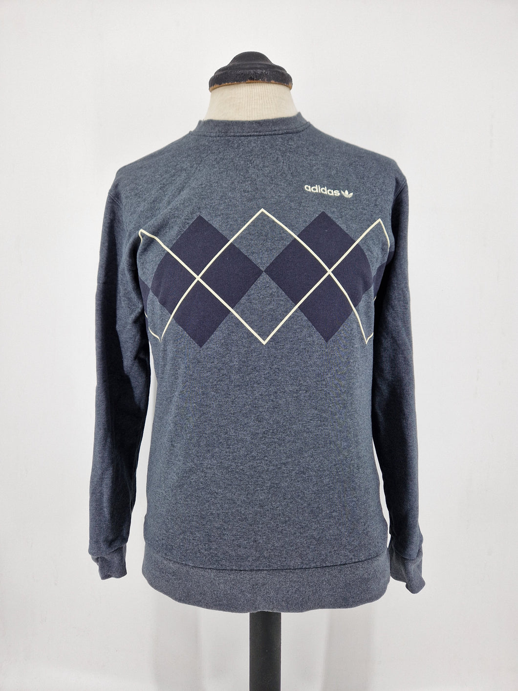 2019 adidas Originals Argyle Grey Sweatshirt S