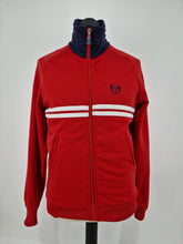 Load image into Gallery viewer, Vintage 80s Sergio Tacchini Dallas Track Top M Red White made in Romania
