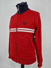 Load image into Gallery viewer, Vintage 80s Sergio Tacchini Dallas Track Top M Red White made in Romania

