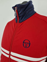 Load image into Gallery viewer, Vintage 80s Sergio Tacchini Dallas Track Top M Red White made in Romania
