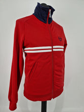 Load image into Gallery viewer, Vintage 80s Sergio Tacchini Dallas Track Top M Red White made in Romania
