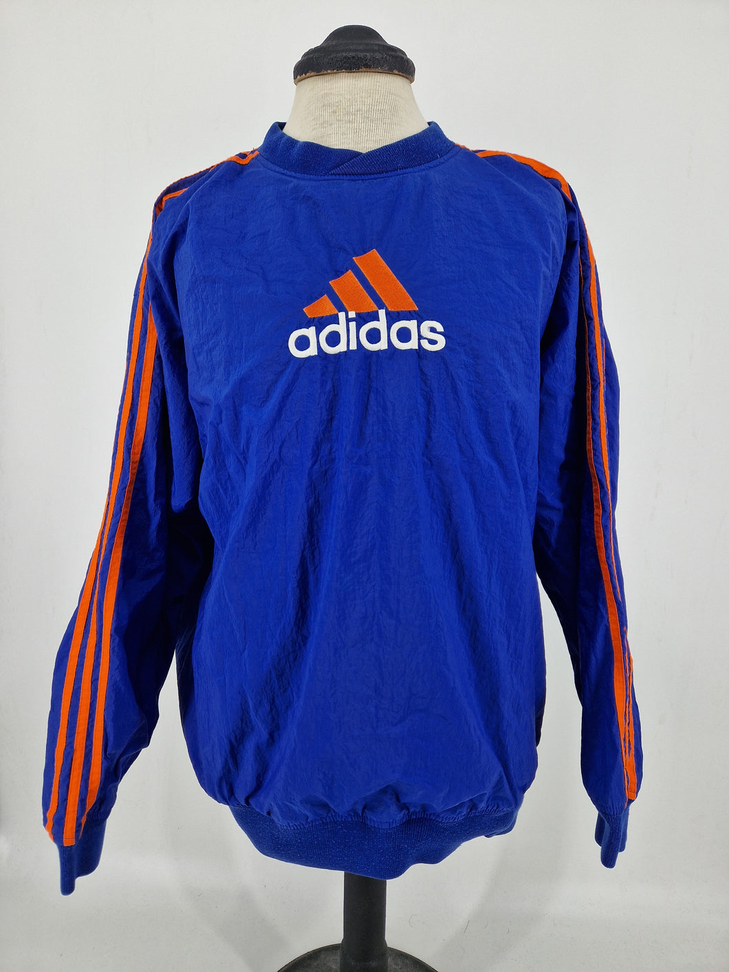 90s adidas Equipment Vintage Pullover L Blue Orange