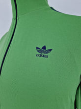 Load image into Gallery viewer, Vintage 70s adidas Originals Trefoil Track Top XS/S Green Blue

