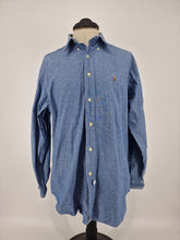 Load image into Gallery viewer, Men&#39;s Ralph Lauren Casual Shirt L 16&quot; Blue Cotton
