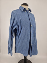 Load image into Gallery viewer, Men&#39;s Ralph Lauren Casual Shirt L 16&quot; Blue Cotton
