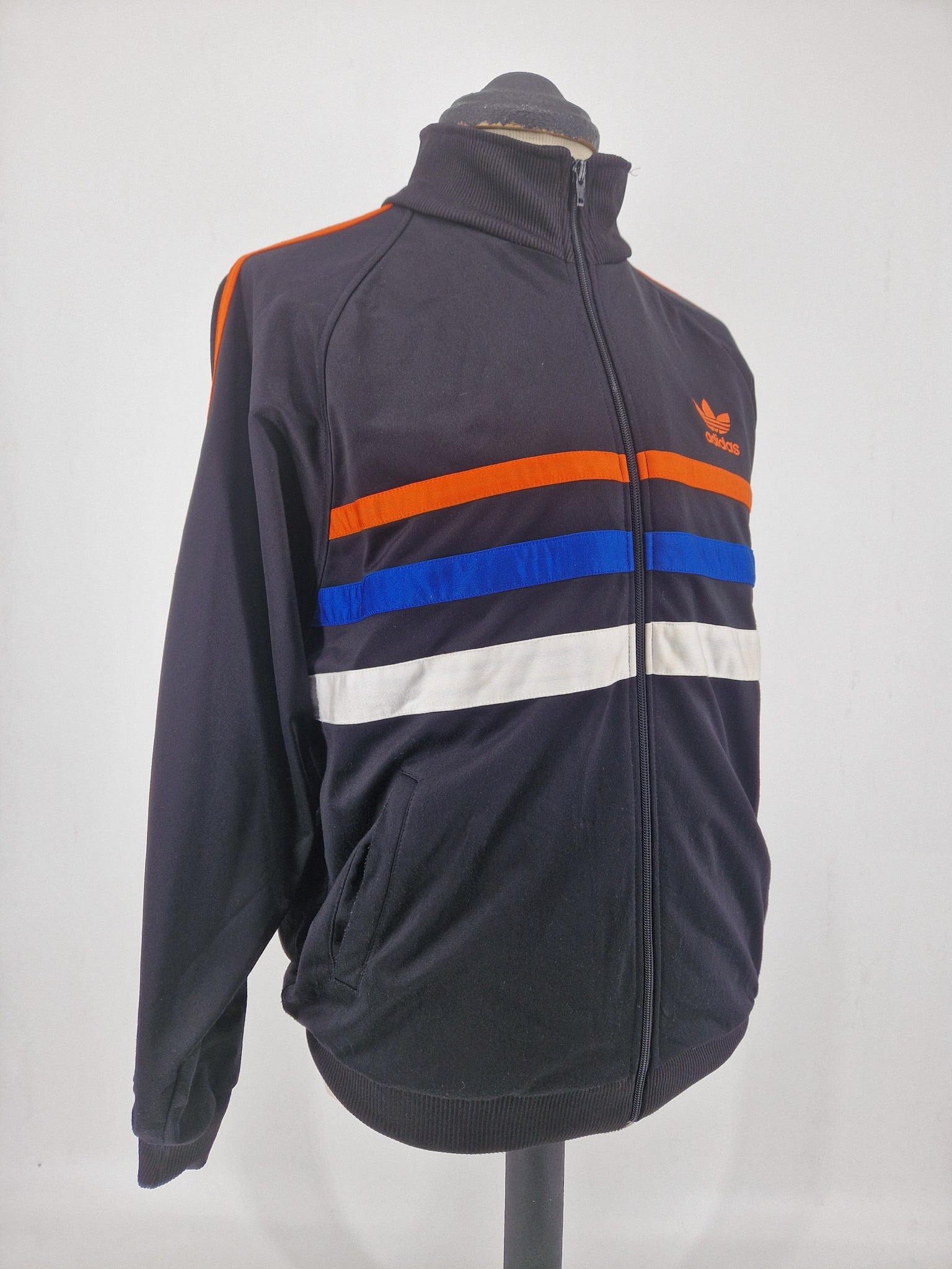 1990s Vintage adidas Originals First Full Tracksuit M Black Orange