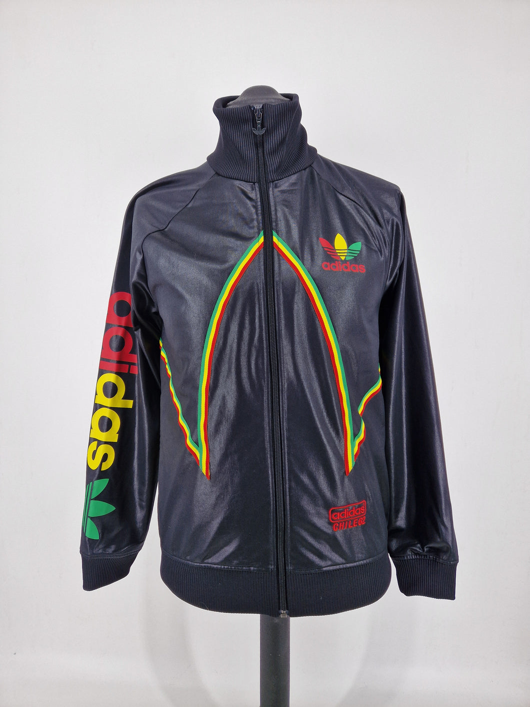 2012 adidas Originals Chile 62 Jamaica Track Top S Black Red Green