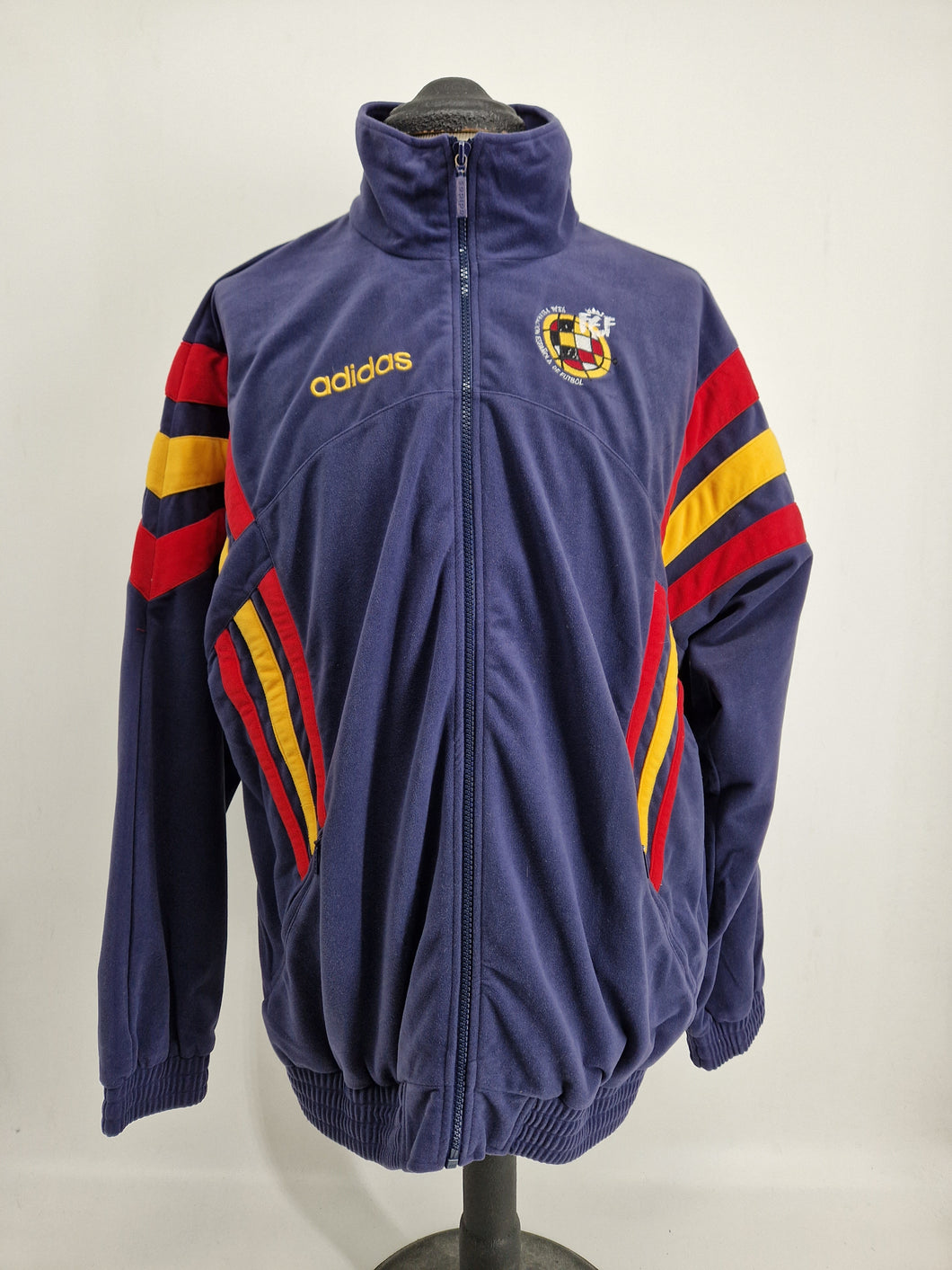 1996-98 adidas Spain National Football Vintage Track Top D7 XL