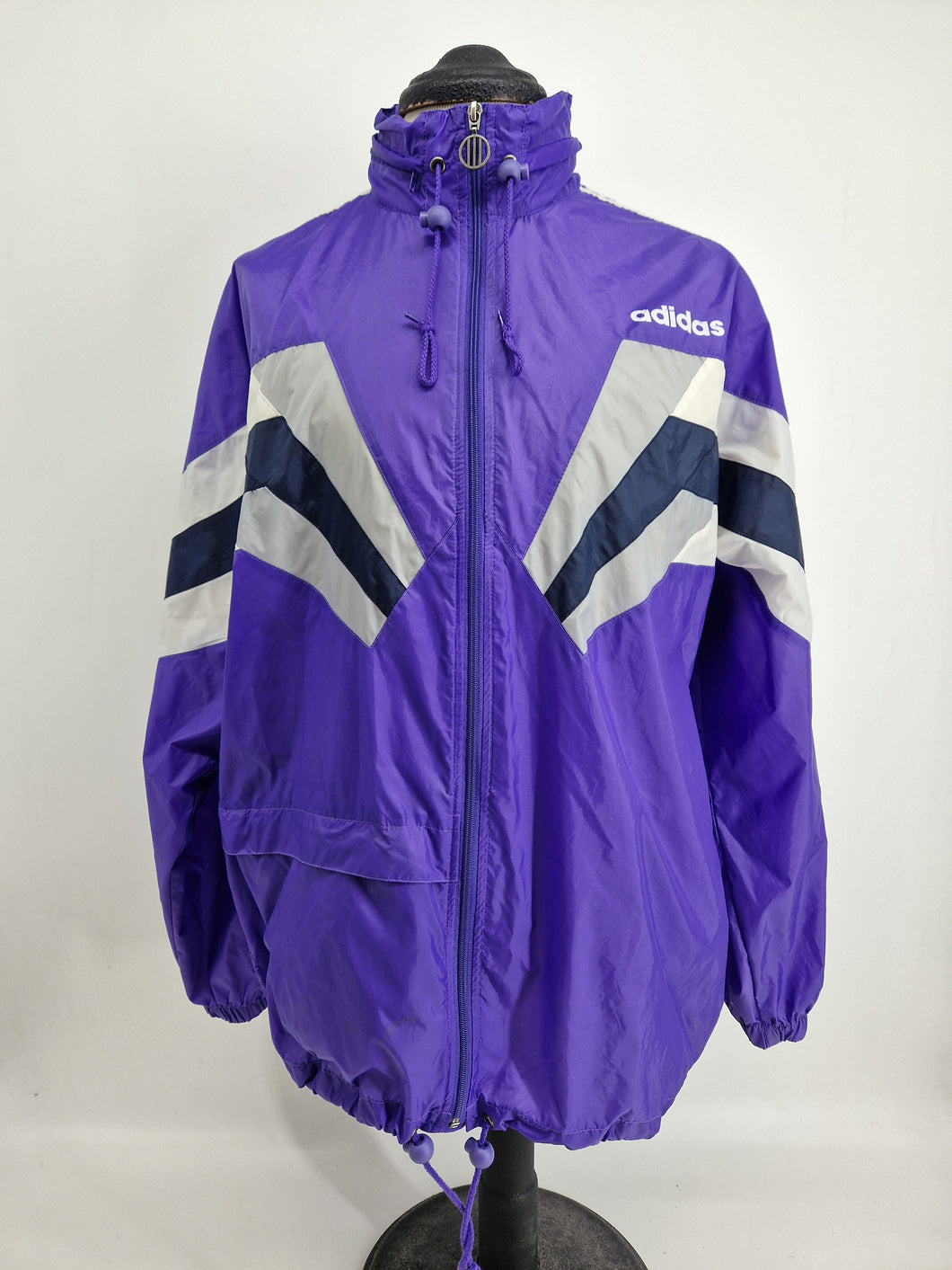 90s Vintage adidas WB Jacket D7 L/XL Made in Thailand Purple