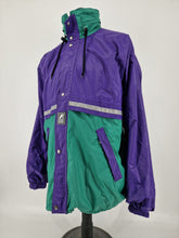 Load image into Gallery viewer, Vintage K-Way 2000 Jacket L Purple Green
