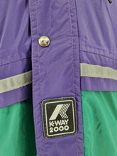 Load image into Gallery viewer, Vintage K-Way 2000 Jacket L Purple Green

