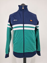 Load image into Gallery viewer, Ellesse Rimini Track Top Navy Green White S
