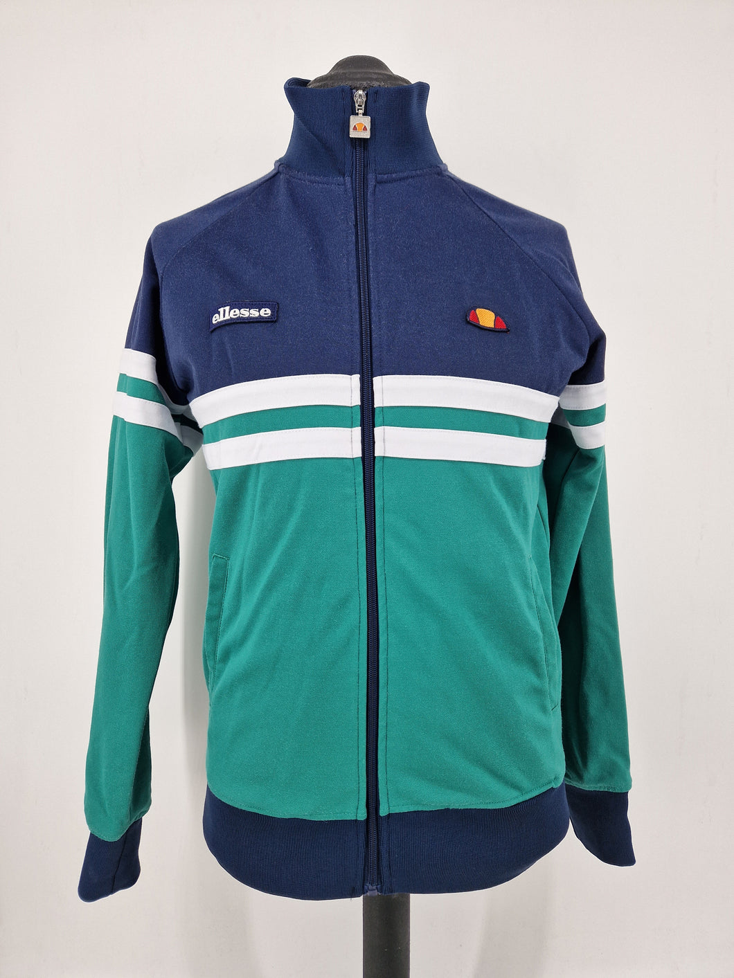 Ellesse Rimini Track Top Navy Green White S