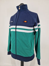 Load image into Gallery viewer, Ellesse Rimini Track Top Navy Green White S
