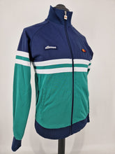 Load image into Gallery viewer, Ellesse Rimini Track Top Navy Green White S
