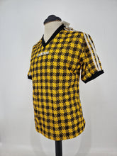 Load image into Gallery viewer, 90&#39;s adidas Cordoba T-shirt made in England Sunshine Yellow Black Deadstock BNWT
