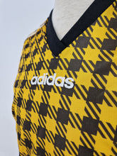 Load image into Gallery viewer, 90&#39;s adidas Cordoba T-shirt made in England Sunshine Yellow Black Deadstock BNWT
