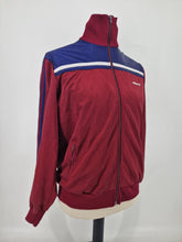 Load image into Gallery viewer, 80s Vintage adidas Originals Track Top M Burgundy Navy White made in Hungary

