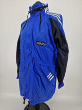 Load image into Gallery viewer, Vintage 90s adidas Equipment WB L Blue White Jacket EQT
