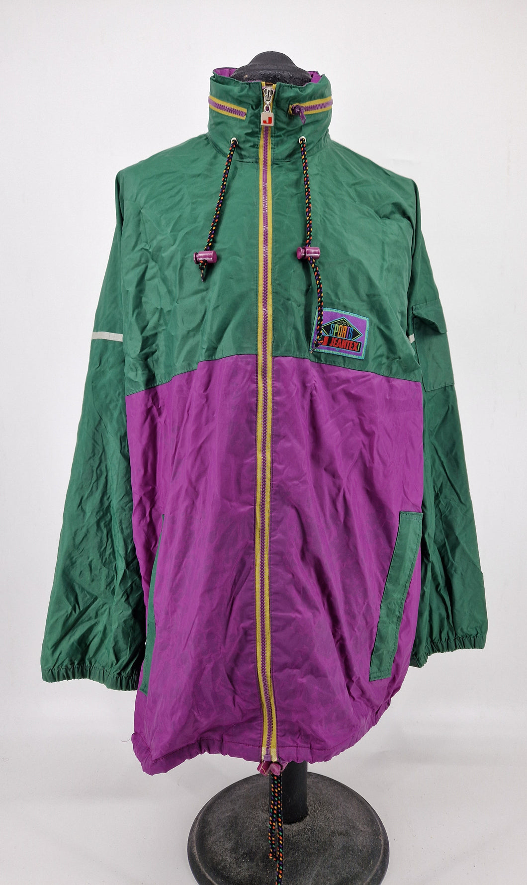 Vintage 80s Jeantex WB Jacket XXL Green Purple