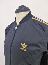 Load image into Gallery viewer, 2008 adidas Originals Superstar Black Gold Track Top S

