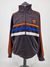 Load image into Gallery viewer, 90s adidas Originals First L Track Top Black Orange Blue White
