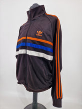 Load image into Gallery viewer, 90s adidas Originals First L Track Top Black Orange Blue White

