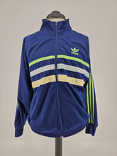 Load image into Gallery viewer, Vintage adidas Orginlas First Track Top M 90s Navy Green Taiwanese
