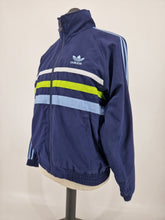 Load image into Gallery viewer, Vintage adidas First Track Top D4 S/M 90s Navy Green White
