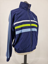 Load image into Gallery viewer, Vintage adidas First Track Top D4 S/M 90s Navy Green White
