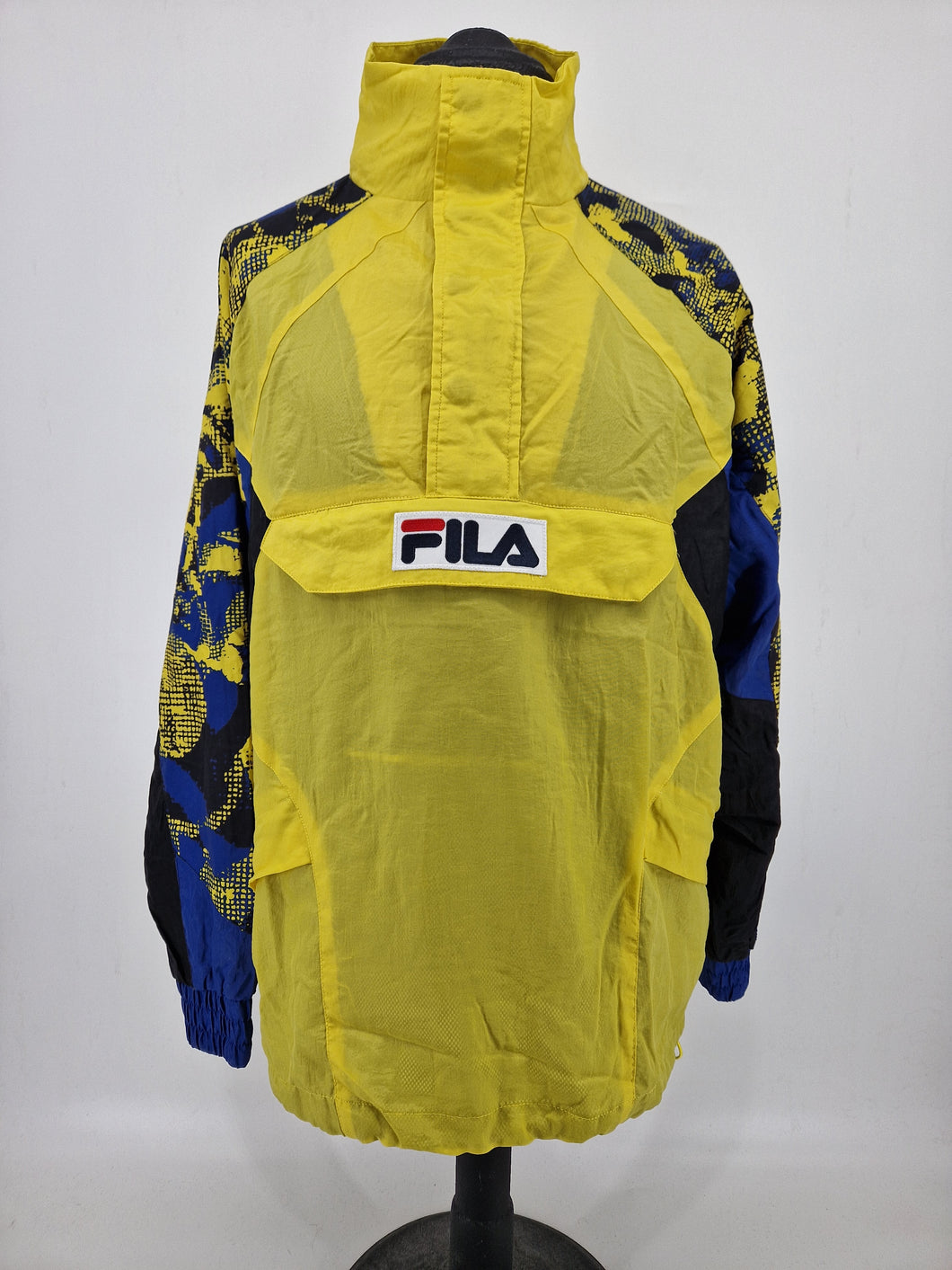 2018 Fila Born in Biella Smok Pullover M Yellow Blue