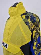 Load image into Gallery viewer, 2018 Fila Born in Biella Smok Pullover M Yellow Blue
