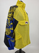 Load image into Gallery viewer, 2018 Fila Born in Biella Smok Pullover M Yellow Blue
