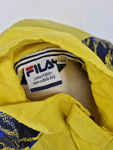 Load image into Gallery viewer, 2018 Fila Born in Biella Smok Pullover M Yellow Blue
